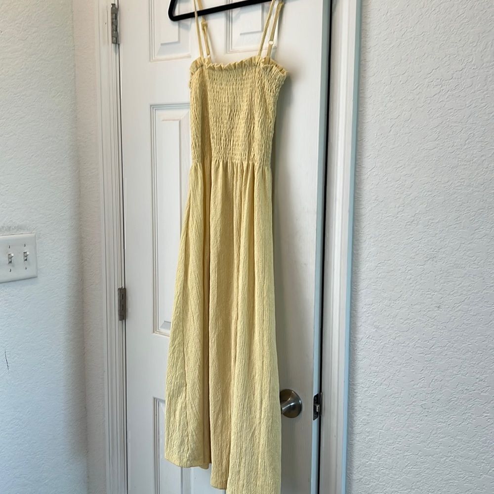 Yellow H&M Cute Summer Dress - Size Small - LIKE NEW - Adjustable Straps